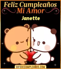 GIF Feliz Cumpleaños mi Amor Janette